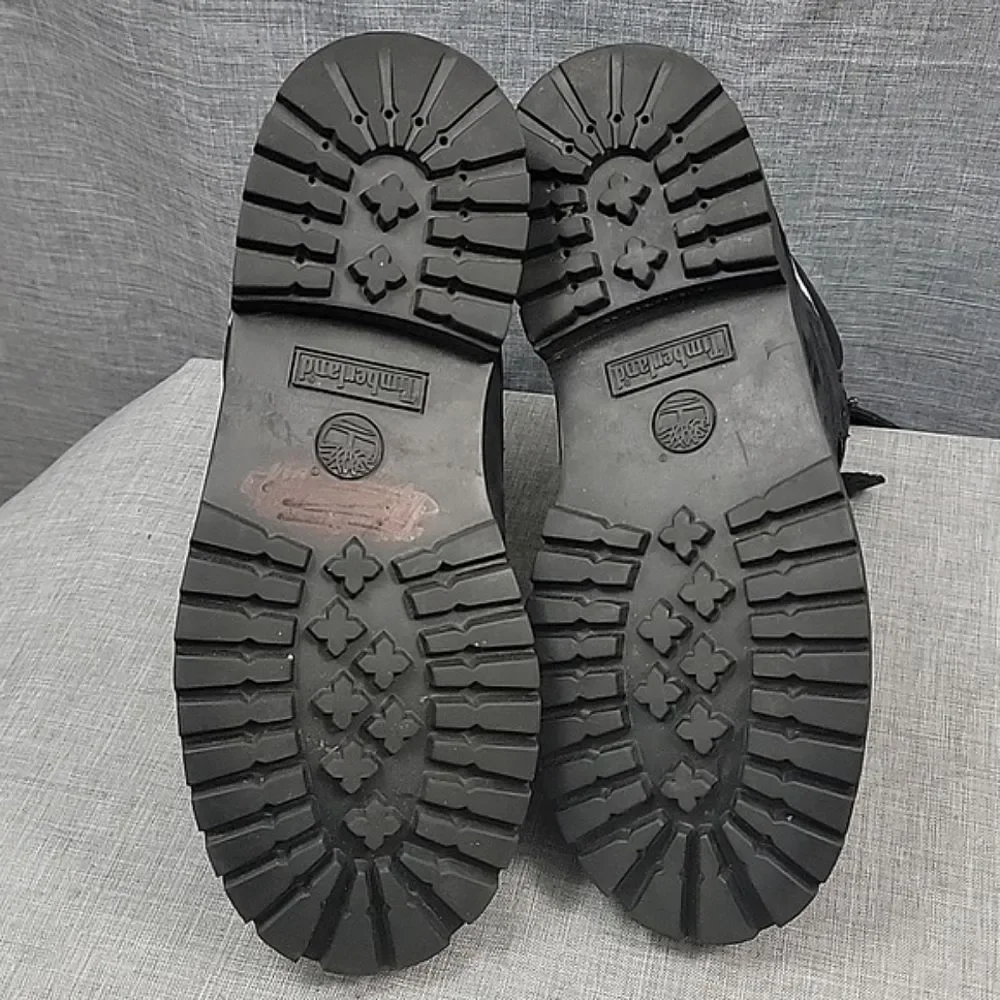 TIMBERLAND Kid's Heel Stitched Emblem Leather Boots 6